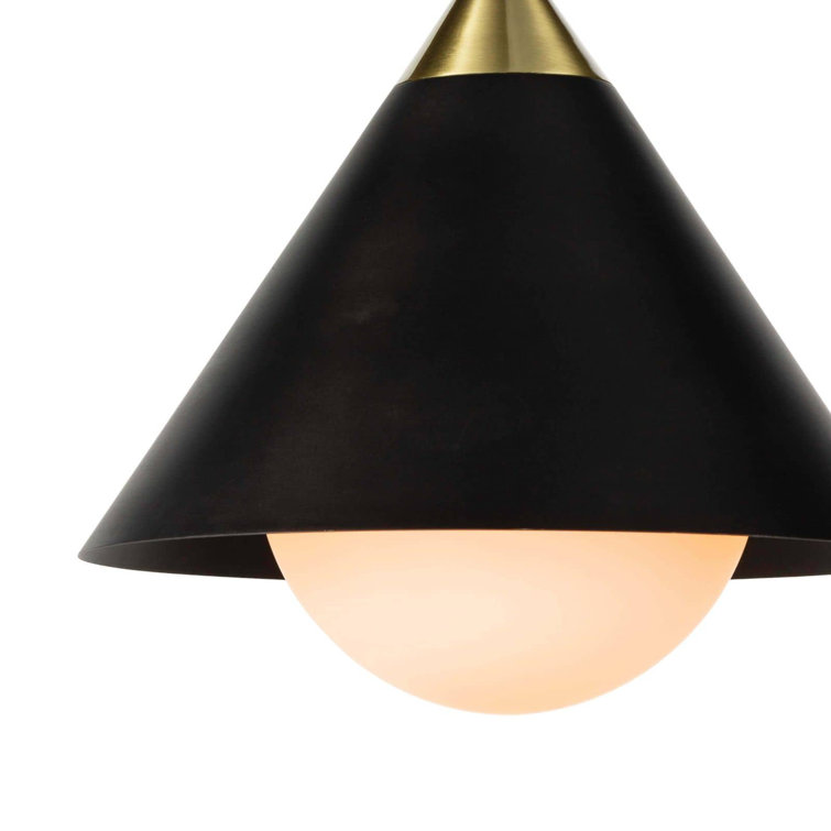 Regina Andrew 11.75" Blackened Brass Globe Pendant Light