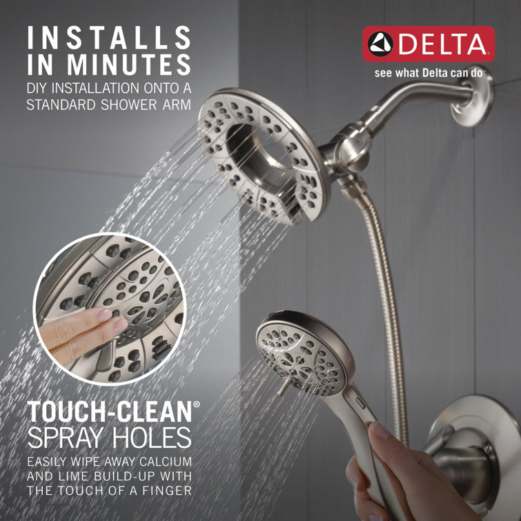 Arvo Brushed Nickel Multi-Head Wall Mounted Shower System