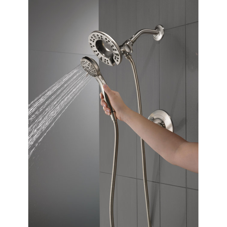 Arvo Brushed Nickel Multi-Head Wall Mounted Shower System