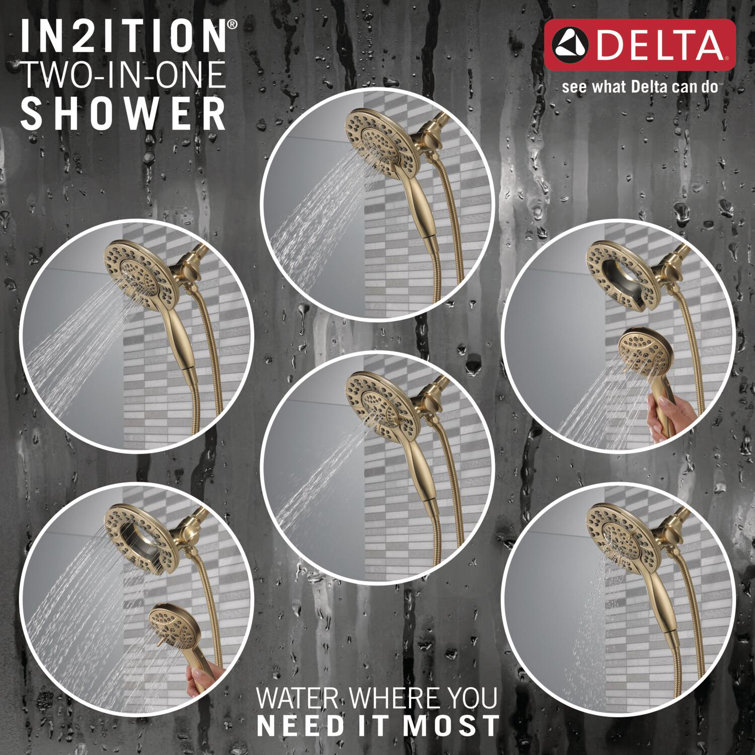 Champagne Bronze Dual Handheld Shower System with Valve