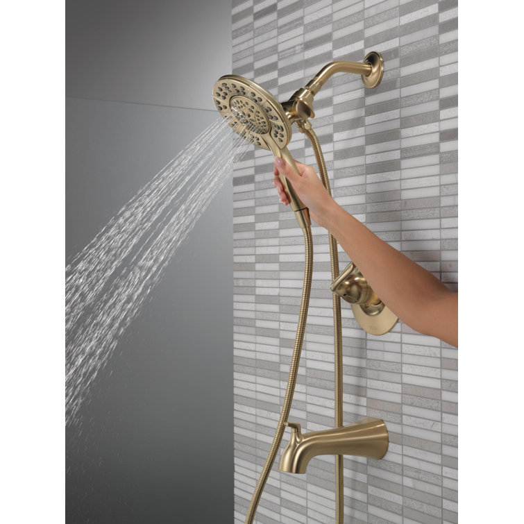 Champagne Bronze Dual Handheld Shower System with Valve