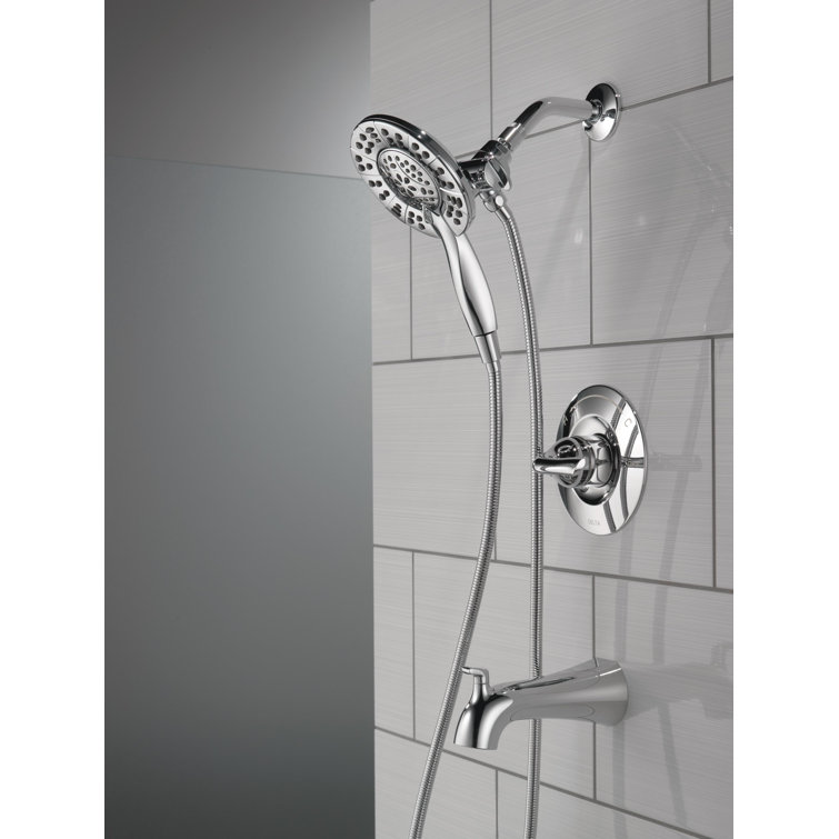 Chrome Dual-Function Wall Mounted Shower Faucet Set