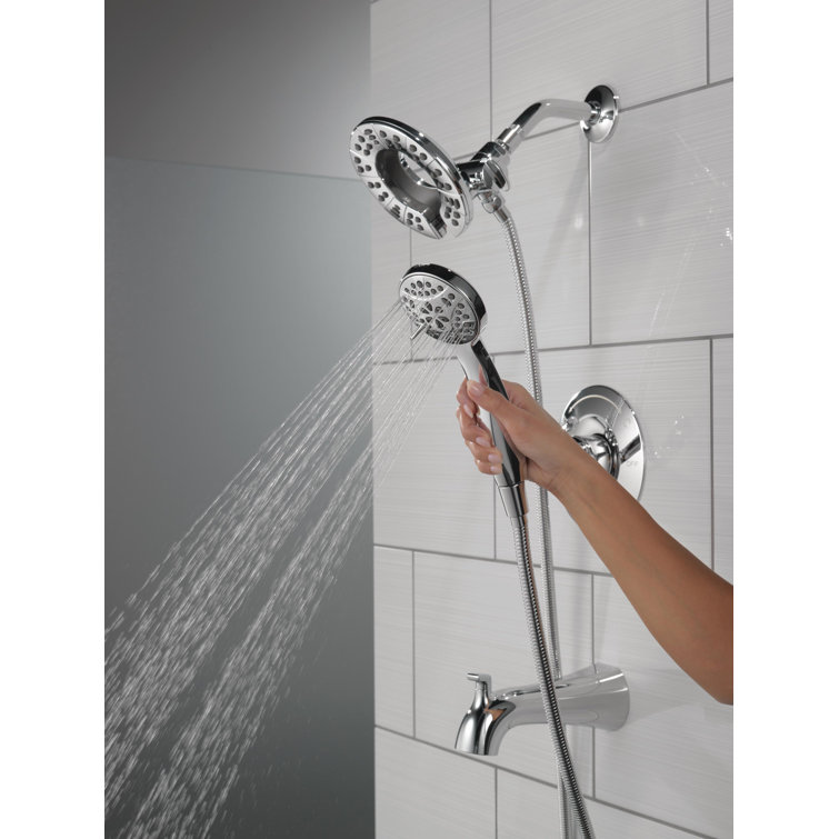 Chrome Dual-Function Wall Mounted Shower Faucet Set