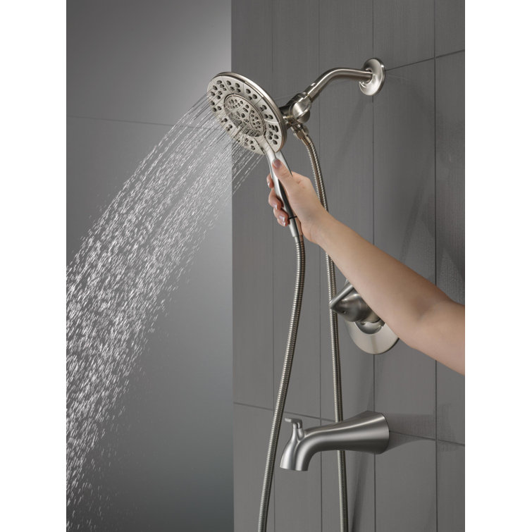 Arvo Nickel Multi-Head Handheld Wall Mounted Shower Faucet Set