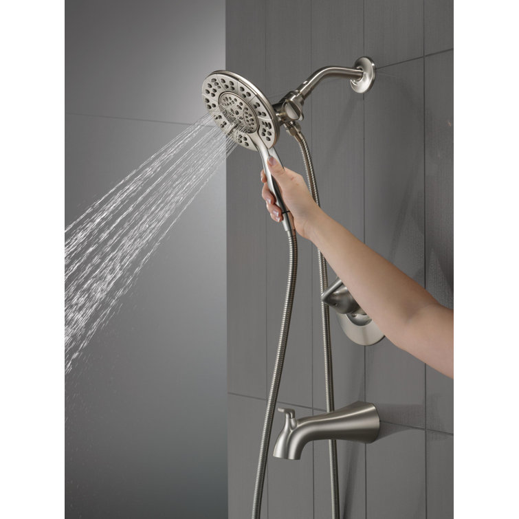 Arvo Nickel Multi-Head Handheld Wall Mounted Shower Faucet Set