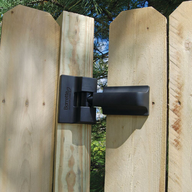 Heavy-Duty Black Wrap Hinge for Gates