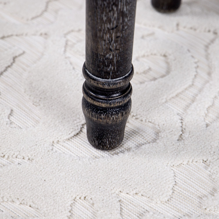 Natural Off-White Synthetic Tufted Rectangular Indoor/Outdoor Rug