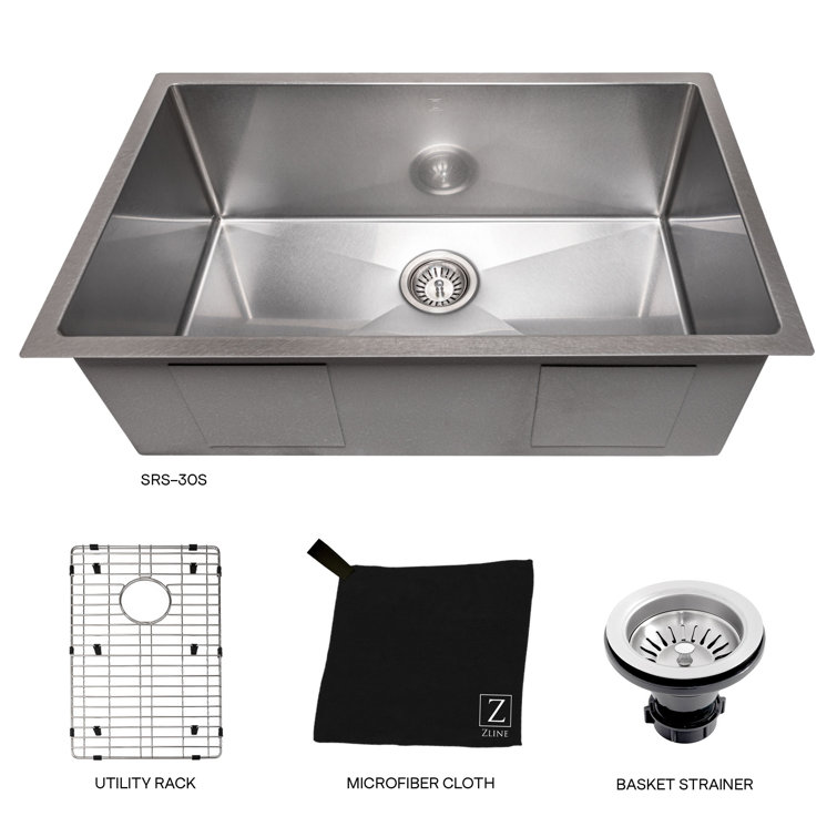DuraSnow 30" Stainless Steel Drop-In Single Bowl Kitchen Sink