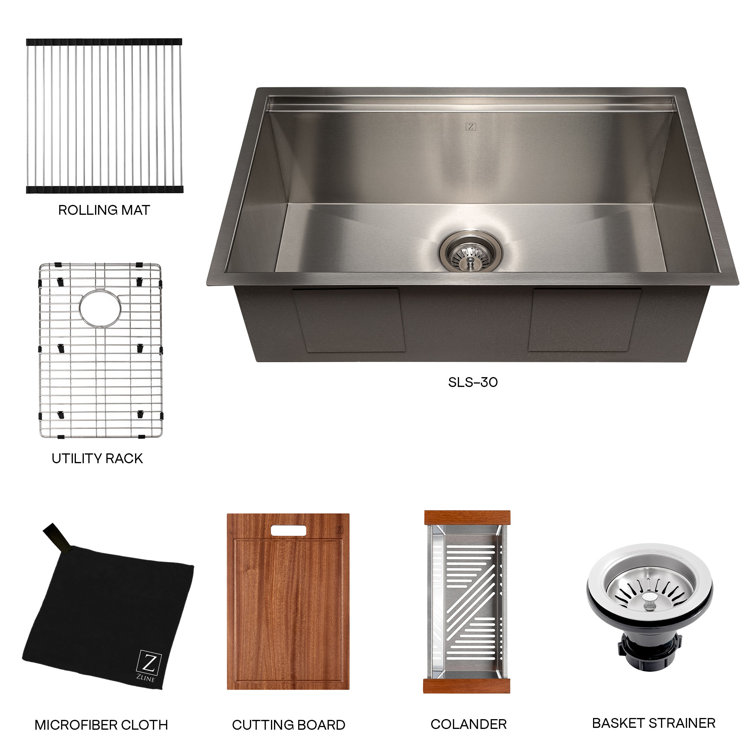 Garmisch 30" Stainless Steel Single Bowl Freestanding Kitchen Sink