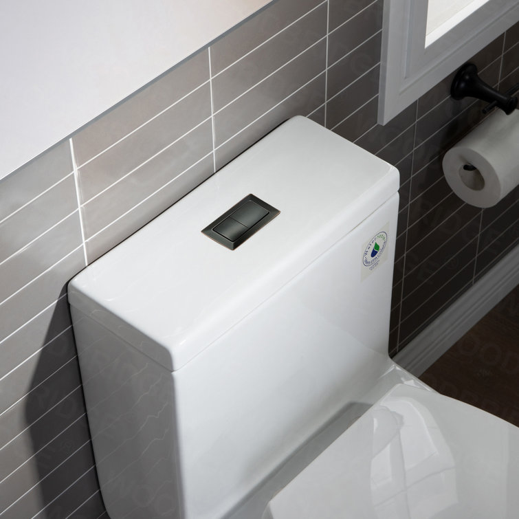 White Elongated Dual-Flush High Efficiency Toilet with Soft-Closing Seat