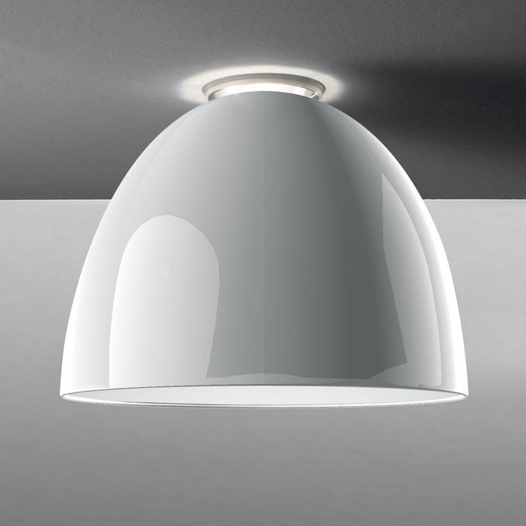 Gloss White 11" Halo Effect LED Bowl Flush Mount
