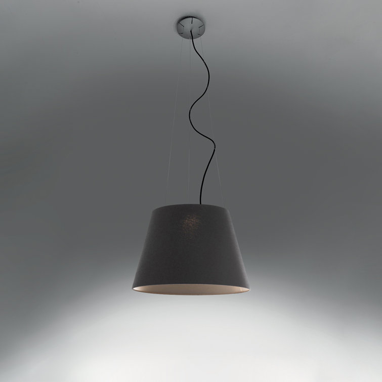 Basalt LED Indoor/Outdoor Drum Pendant Light