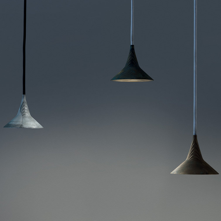 Slim Aluminum LED Pendant Light in White Finish