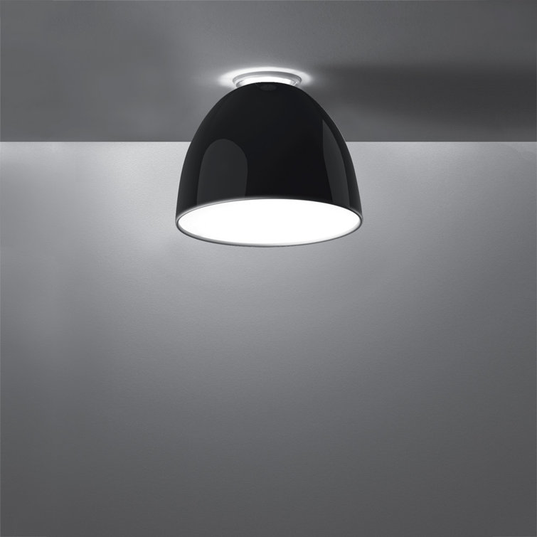 Gloss Orange Aluminum Bowl Pendant Light 16.94" H