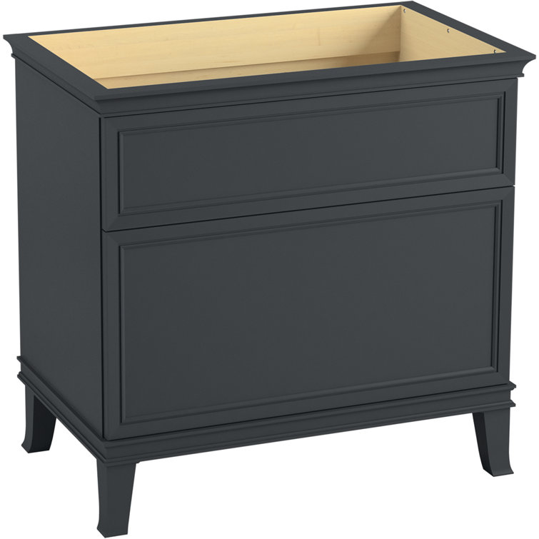 Slate Grey 36" Mid Century Modern Bathroom Vanity