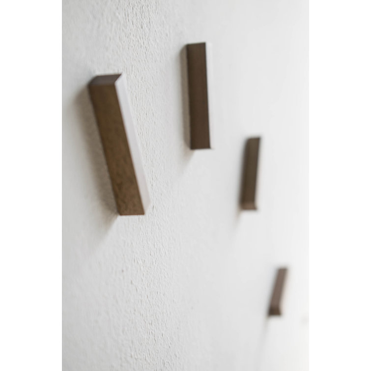Modern Walnut Wood and Steel Silent Wall Clock