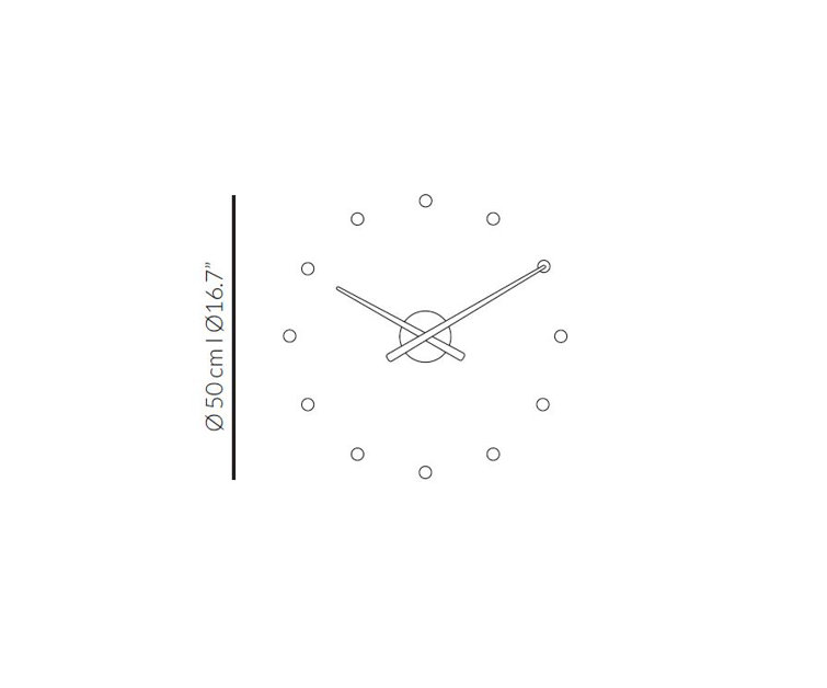 Small White Polystyrene Minimalist Wall Clock