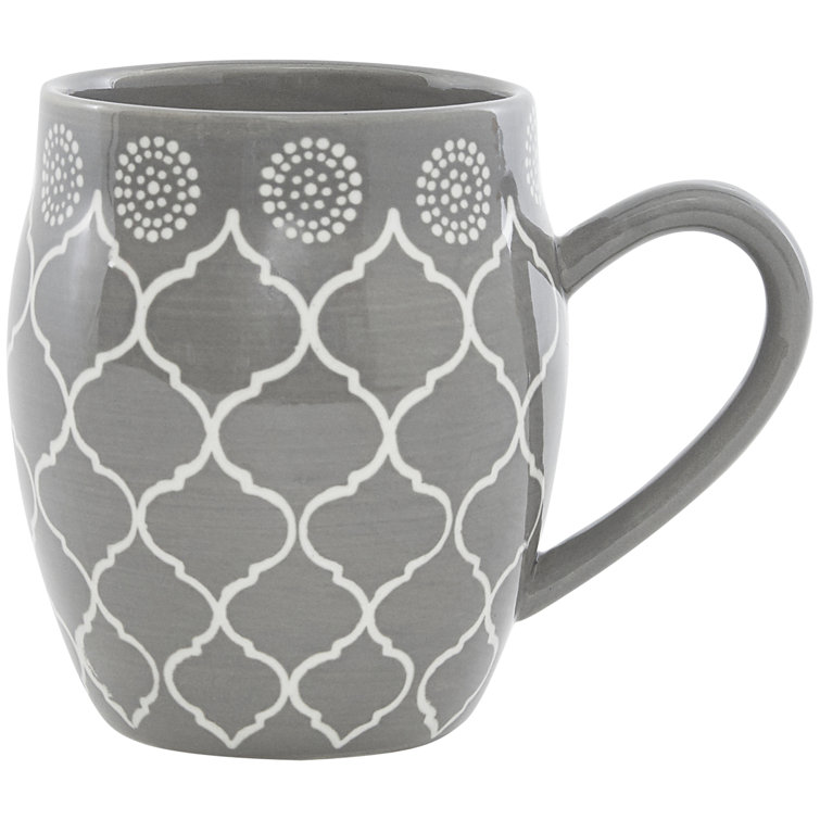Moroccan Grey 16-Piece Ceramic Dinnerware Set for 4
