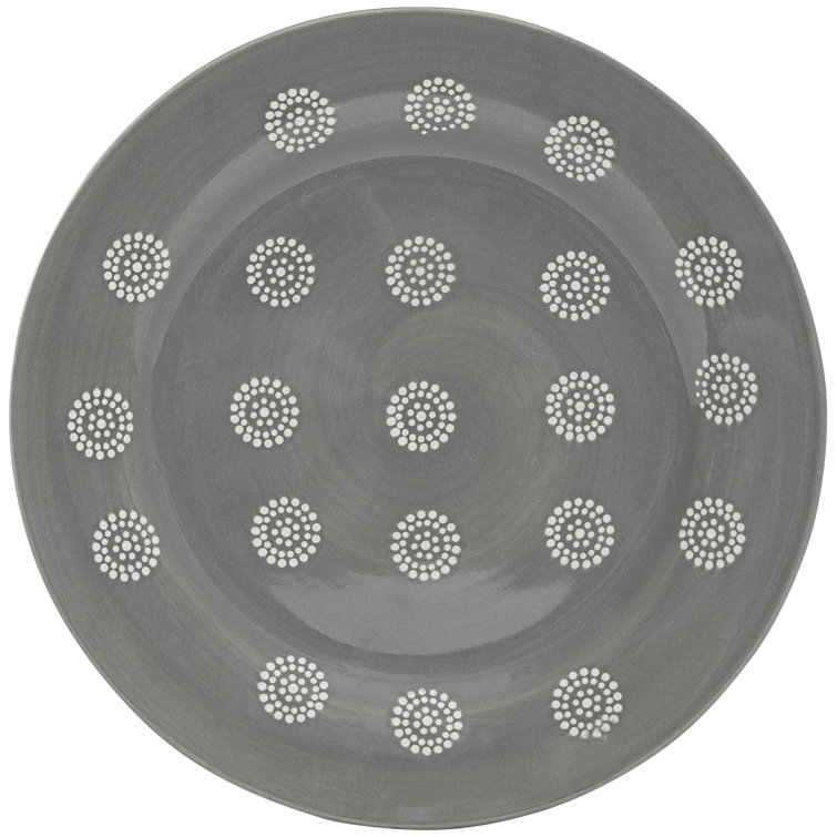 Moroccan Grey 16-Piece Ceramic Dinnerware Set for 4