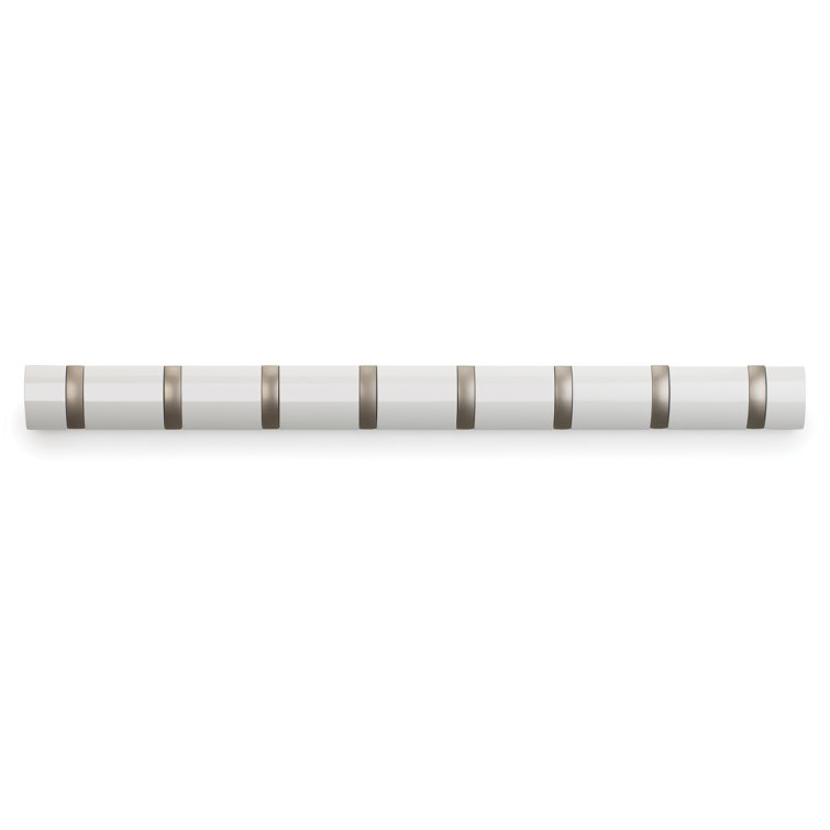 Umbra Flip 8 Sleek White Hardwood Wall Hook
