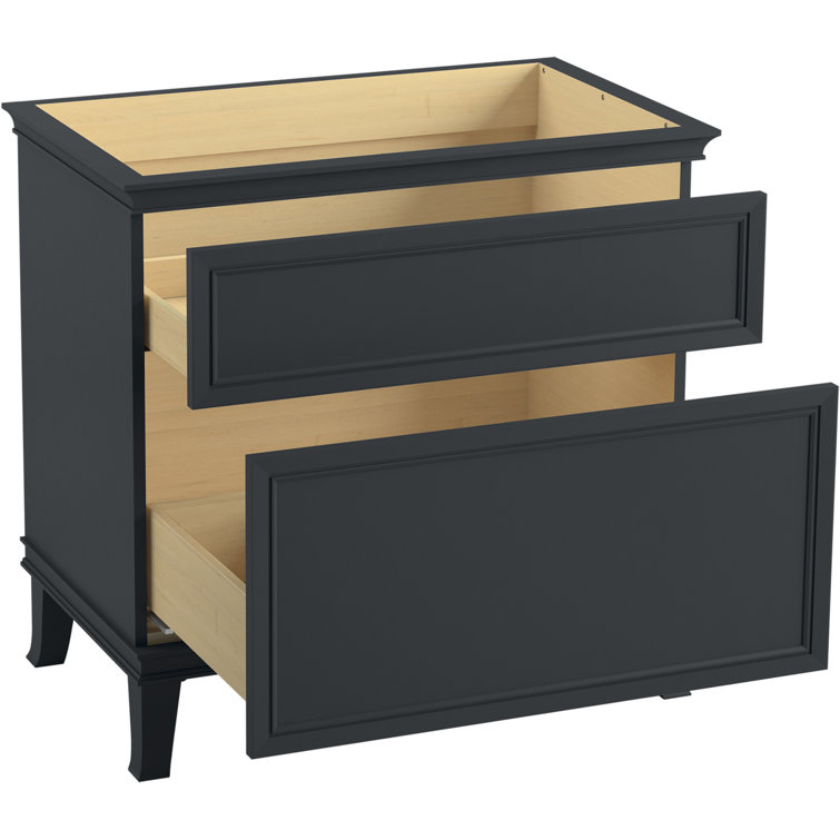 Slate Grey 36" Mid Century Modern Bathroom Vanity
