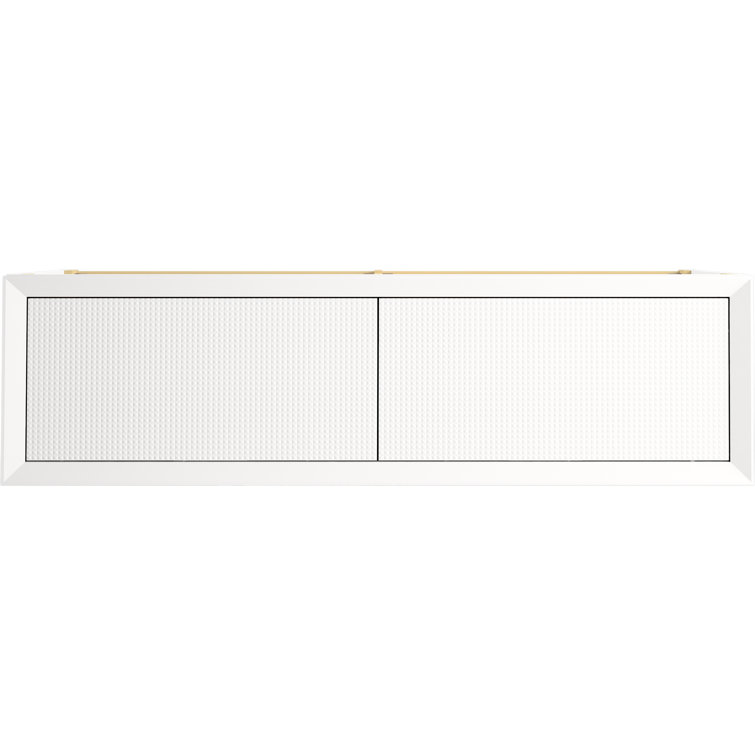Enivo 61" White Painted Wall-Mount Double Vanity