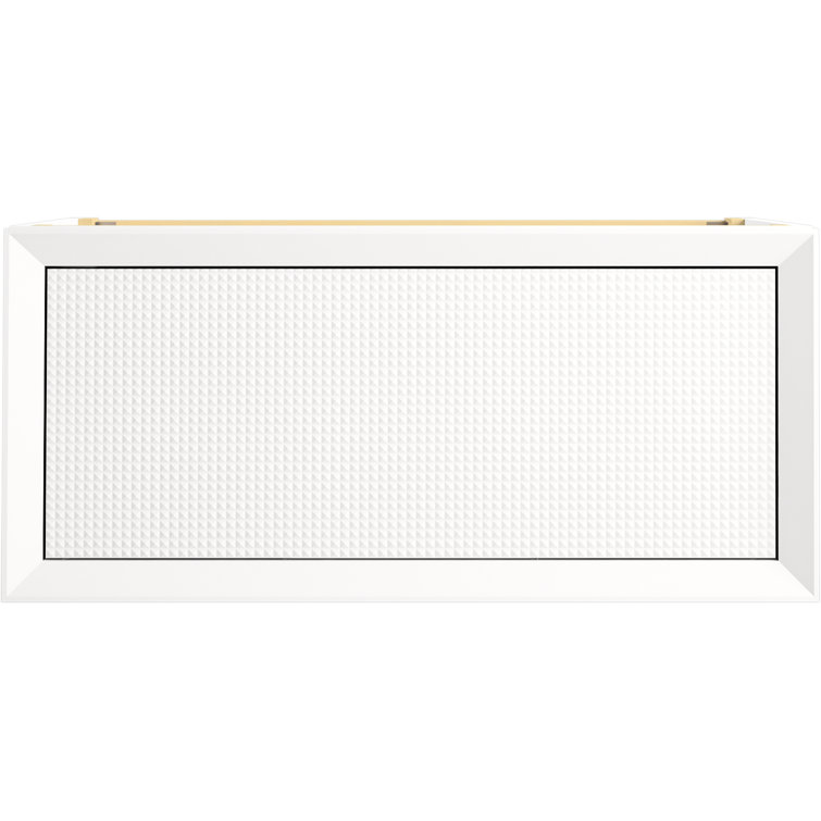 Enivo 37" White Solid Wood Floating Bathroom Vanity