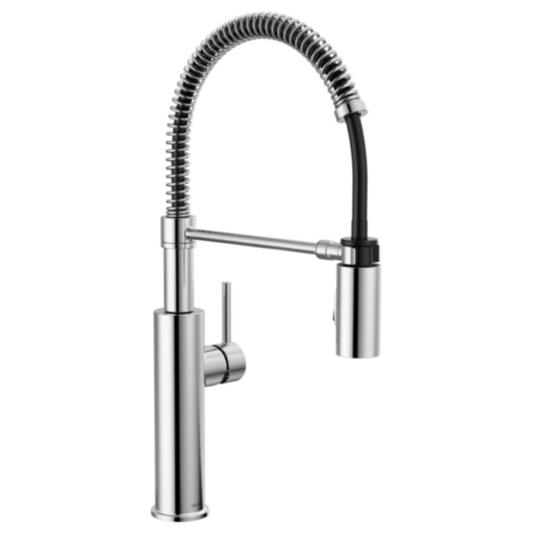 Chrome Pull-Down Sprayer Kitchen Faucet with 20-inch Hose