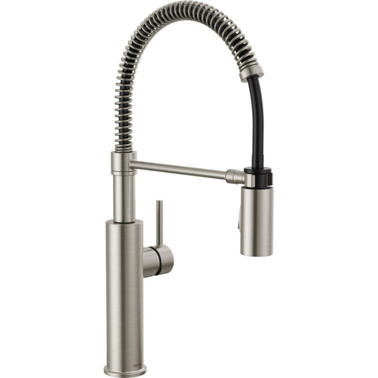 SpotShield Stainless Steel Pull Down Sprayer Kitchen Faucet