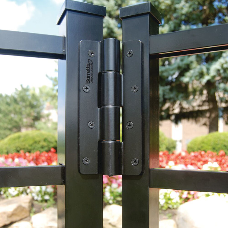 Black Heavy-Duty Self-Closing Butterfly Gate Hinges