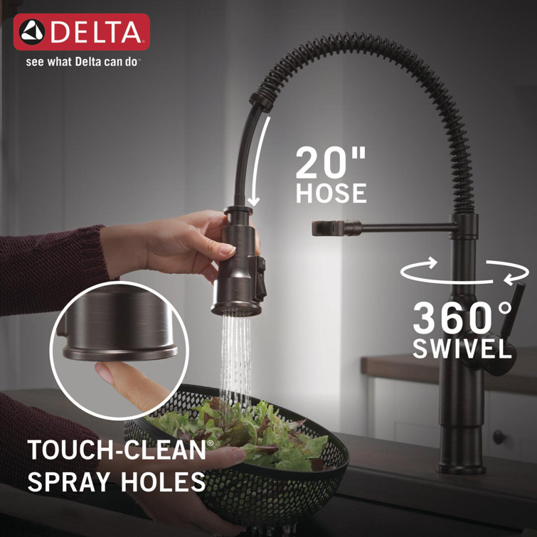Venetian Bronze Pull-Down Sprayer Kitchen Faucet with Magnetic Docking