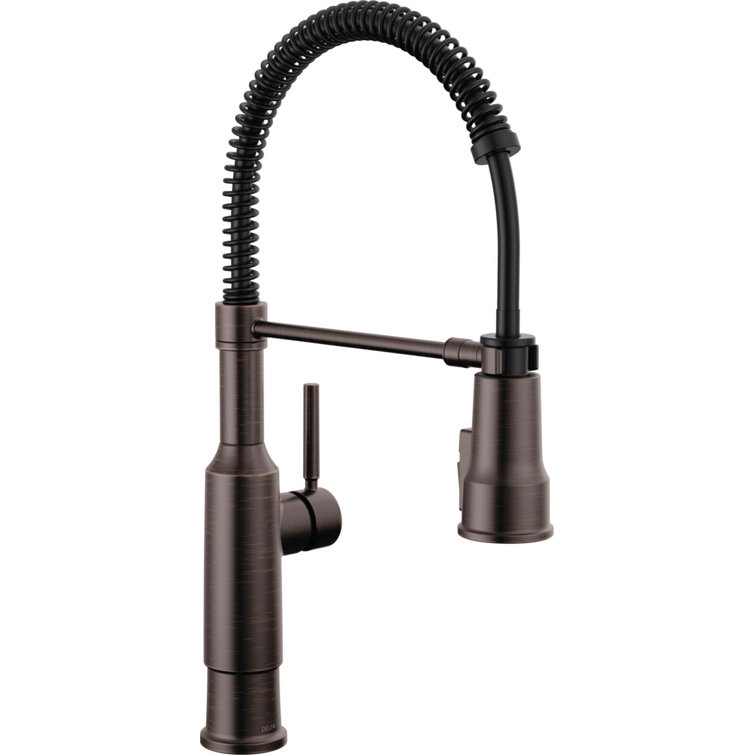 Venetian Bronze Pull-Down Sprayer Kitchen Faucet with Magnetic Docking