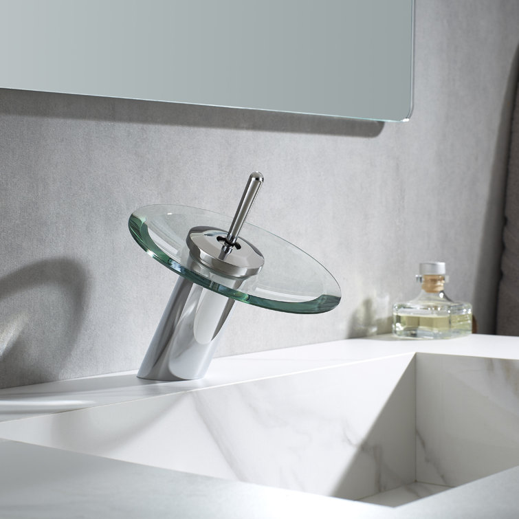 Torino Falls 7.1" Polished Chrome Ultra-Contemporary Bathroom Faucet