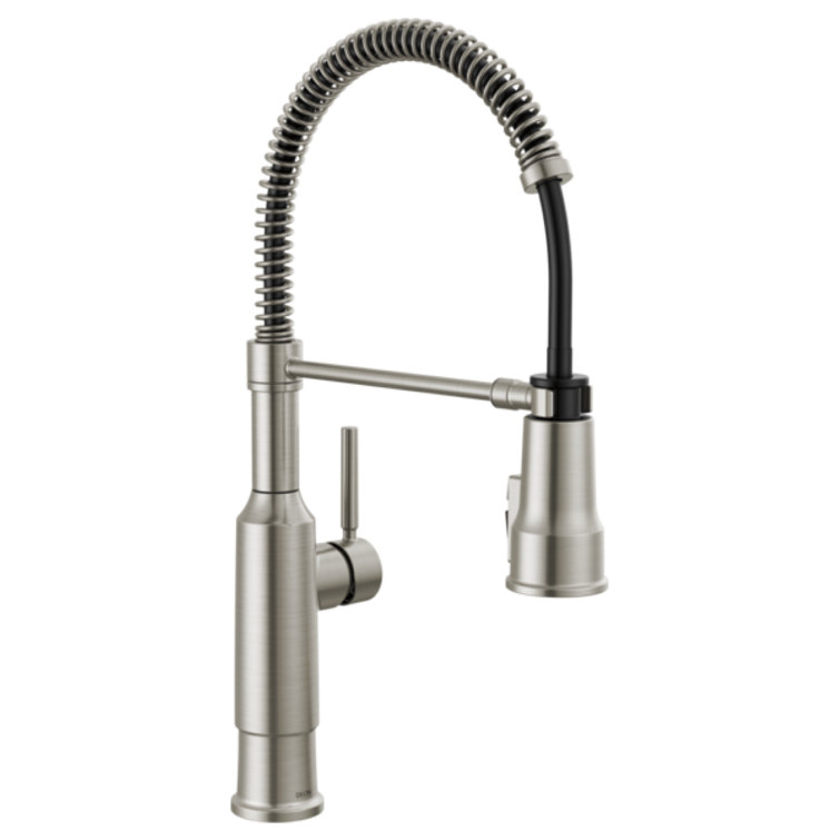 Stainless Steel Pull-Down Sprayer Kitchen Faucet with Magnetic Docking