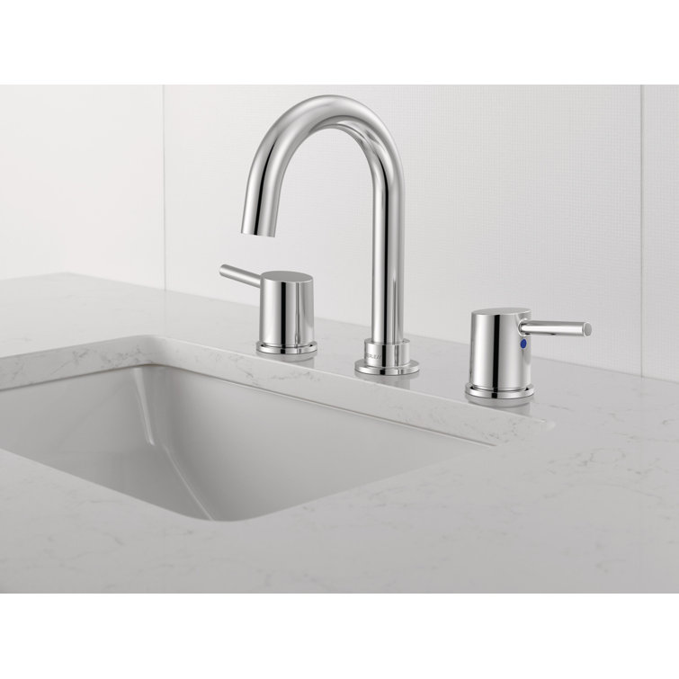 Precept Polished Chrome Two-Handle Widespread Bathroom Faucet