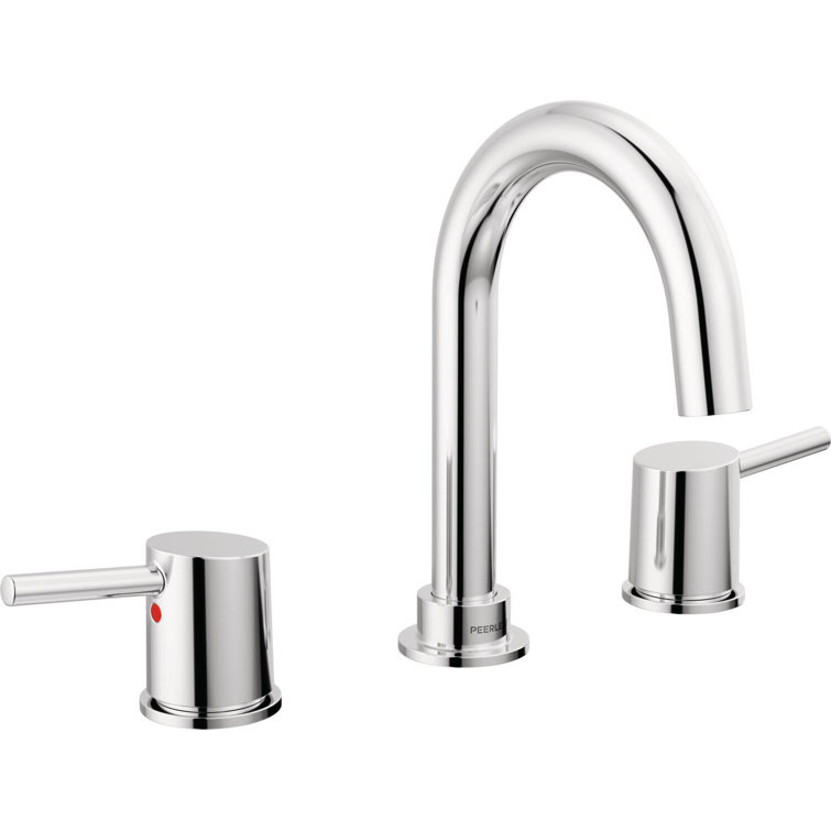 Precept Polished Chrome Two-Handle Widespread Bathroom Faucet