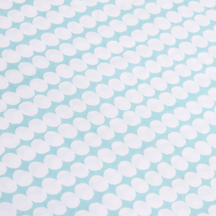 Pikku Rasymatto Blue Cotton Percale Queen Sheet Set