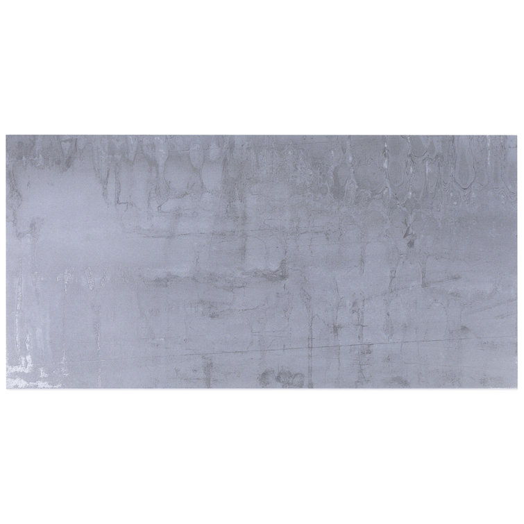Aspire 12" x 24" Gray Matte Porcelain Wall & Floor Tile