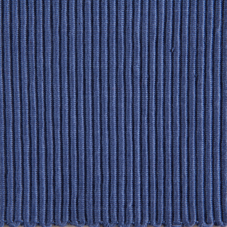 Blue Cotton 6-Piece Rectangle Placemat Set