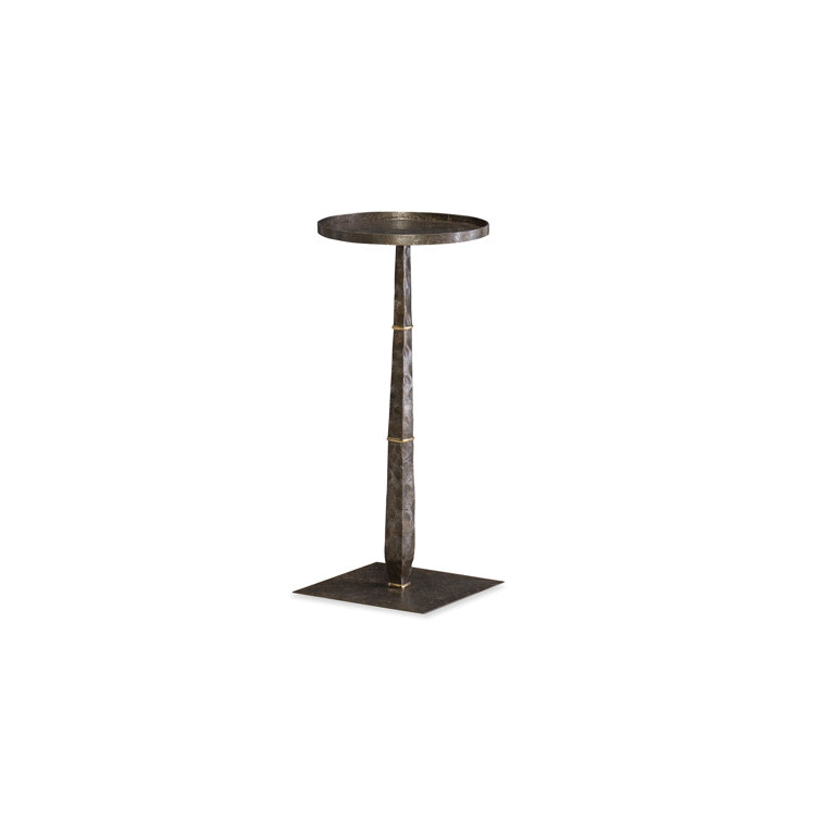 Forge & Bronze Rectangular Armor Pedestal End Table