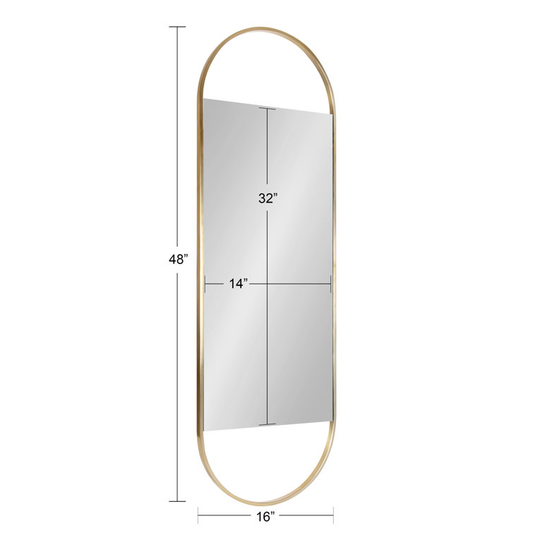 Gold Capsule Full Length Iron Wall Mirror