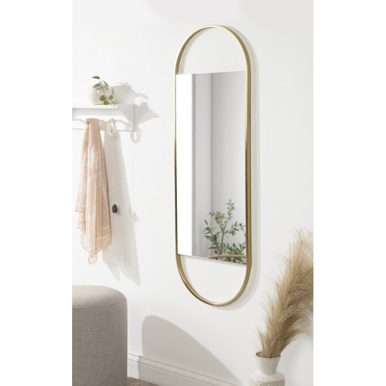Gold Capsule Full Length Iron Wall Mirror