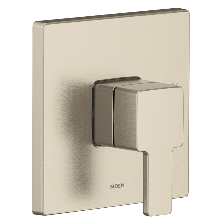 Modern Black Wall-Mounted Shower Lever Trim Kit