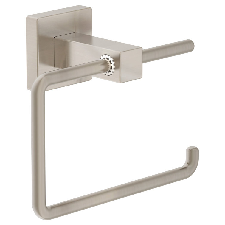 Satin Nickel Metal Wall-Mounted Toilet Paper Holder
