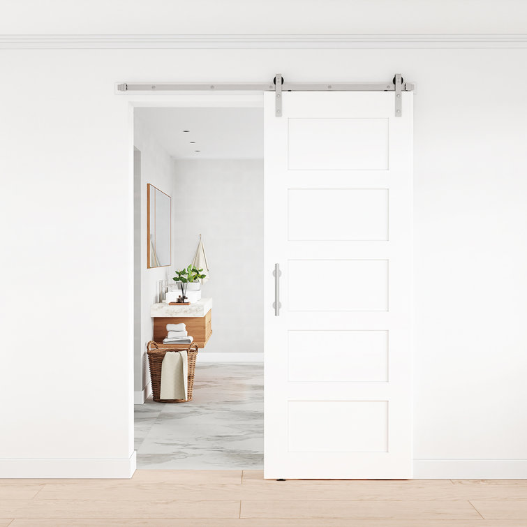 Winsoon 12" Stainless Steel Sliding Barn Door Handle Set