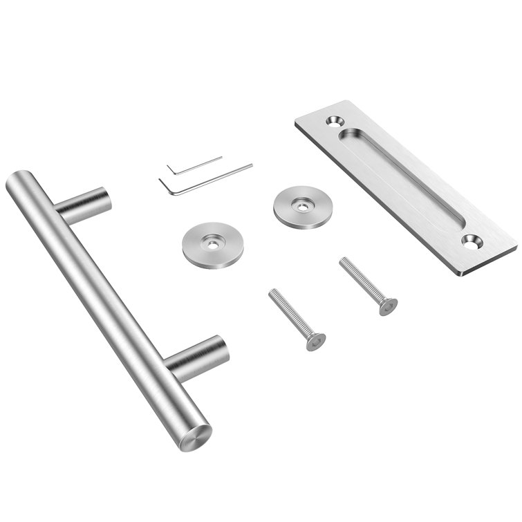 Winsoon 12" Stainless Steel Sliding Barn Door Handle Set