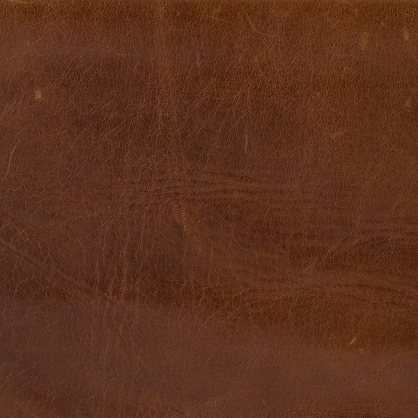 Dakota Tobacco Genuine Leather Sling-Style Accent Chair