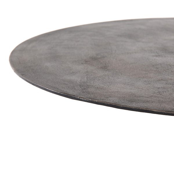 Antique Rust Round Cast Aluminum Dining Table