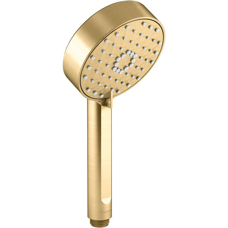 Vibrant Brushed Moderne Brass Wall Mounted Handheld Shower