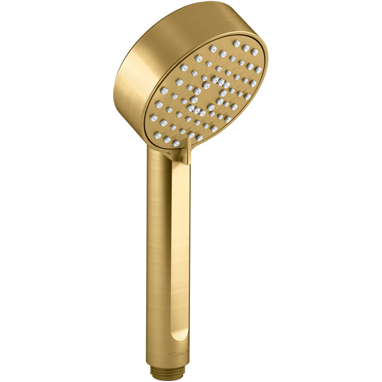 Vibrant Brushed Moderne Brass Wall Mounted Handheld Shower